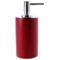 Soap Dispenser, Round, Ruby Red, Free Standing, Resin